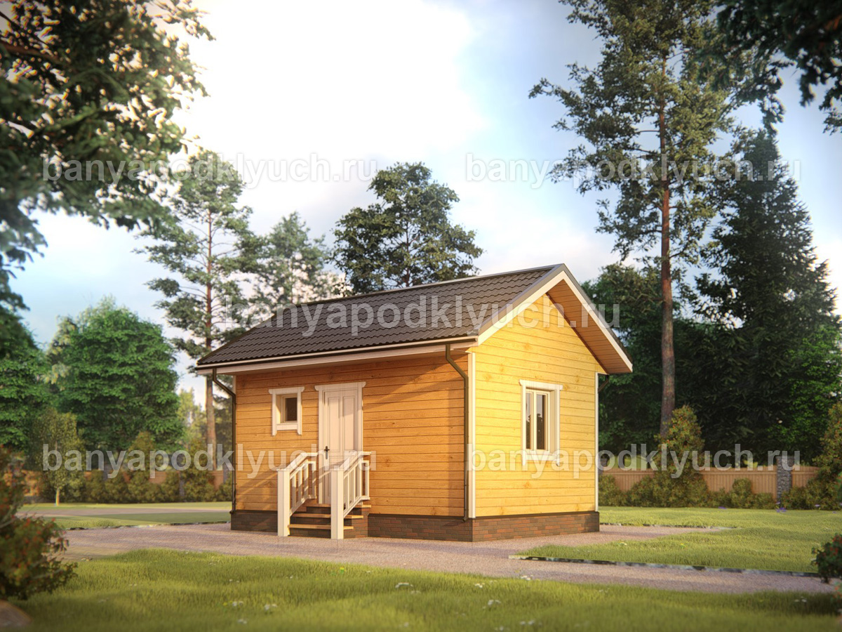 Баня из бруса 6x4 м Баня из бруса 6x4 м