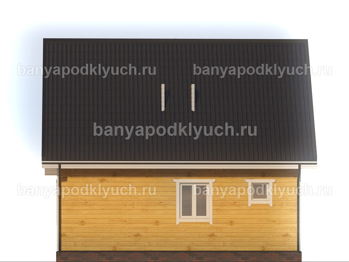 Баня из бруса 8x6 м Баня из бруса 8x6 м
