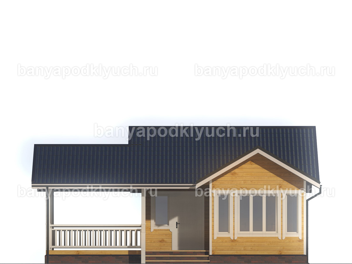 Баня из бруса 9.5x7 м Баня из бруса 9.5x7 м