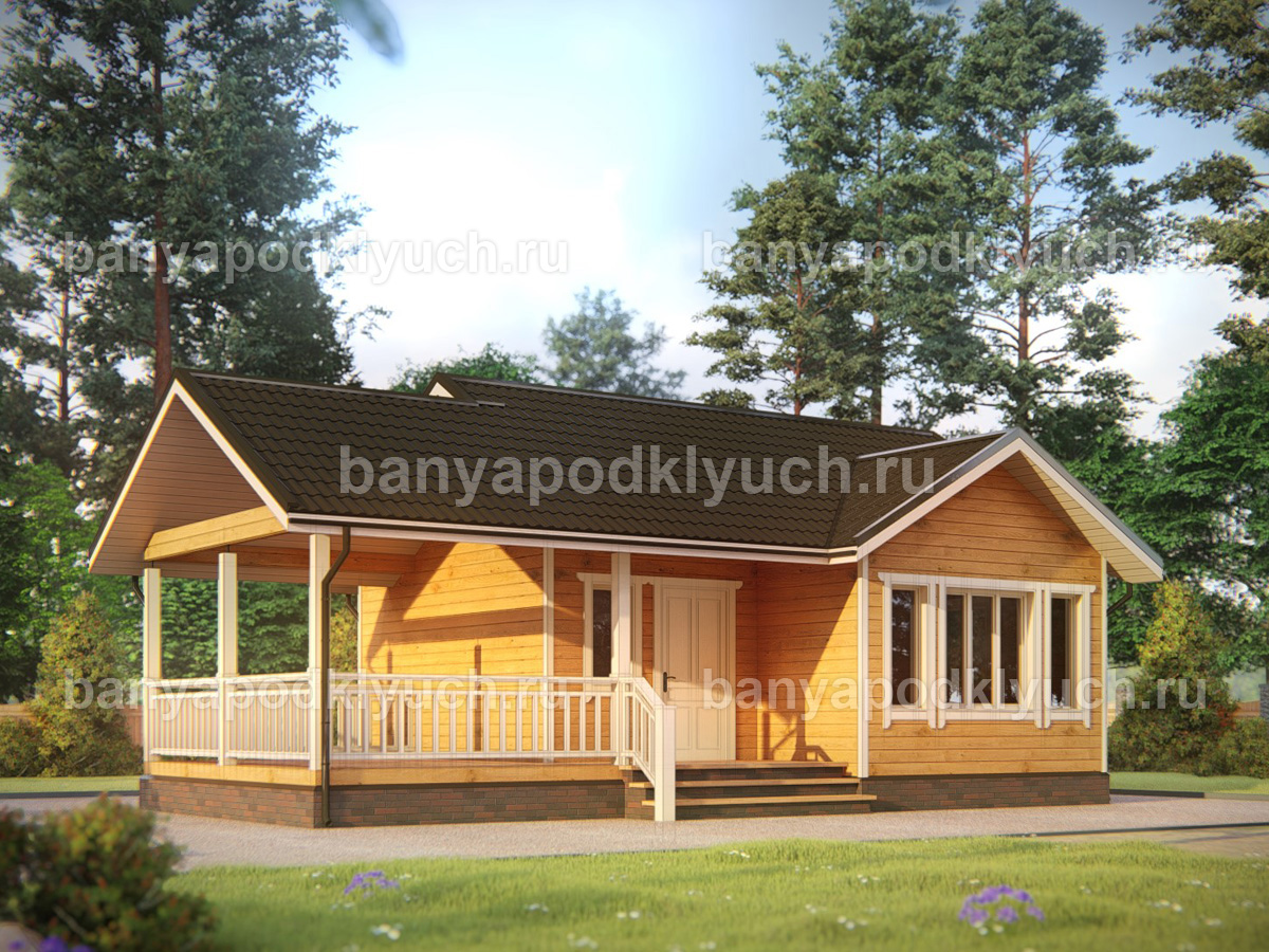 Баня из бруса 10.5x7 м Баня из бруса 10.5x7 м