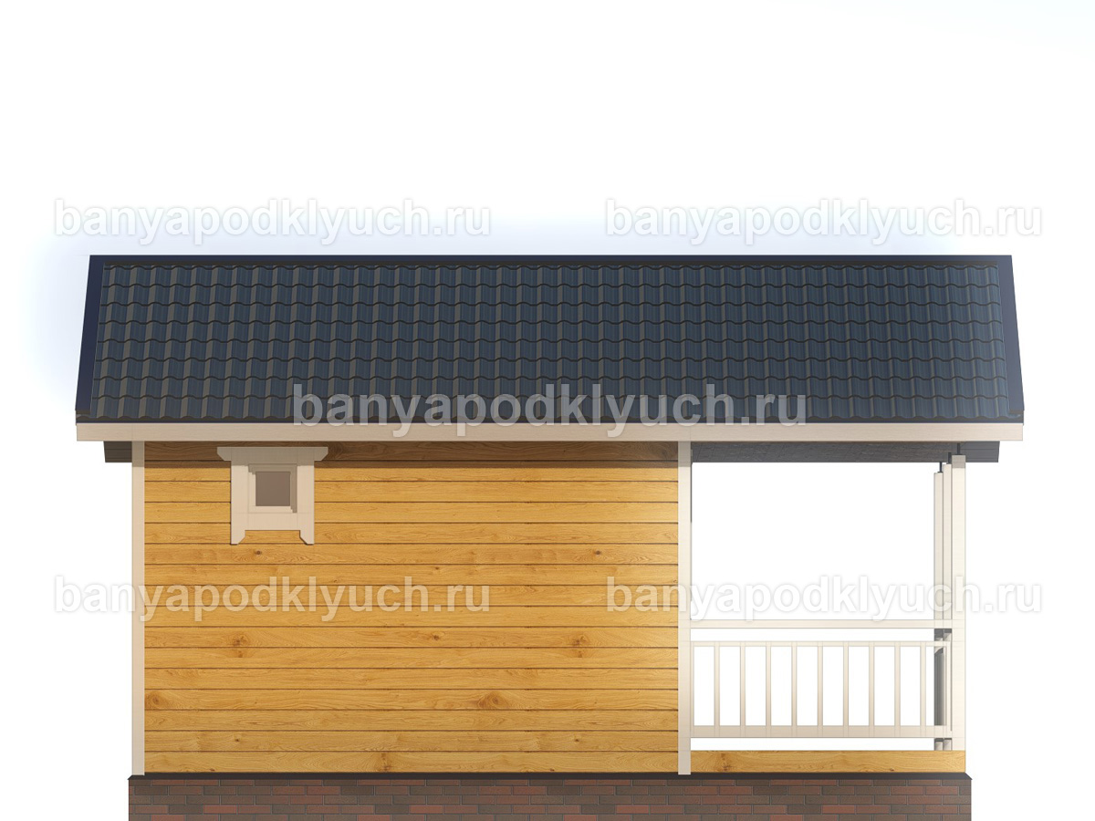 Баня из бруса 6x4,5 м Баня из бруса 6x4,5 м