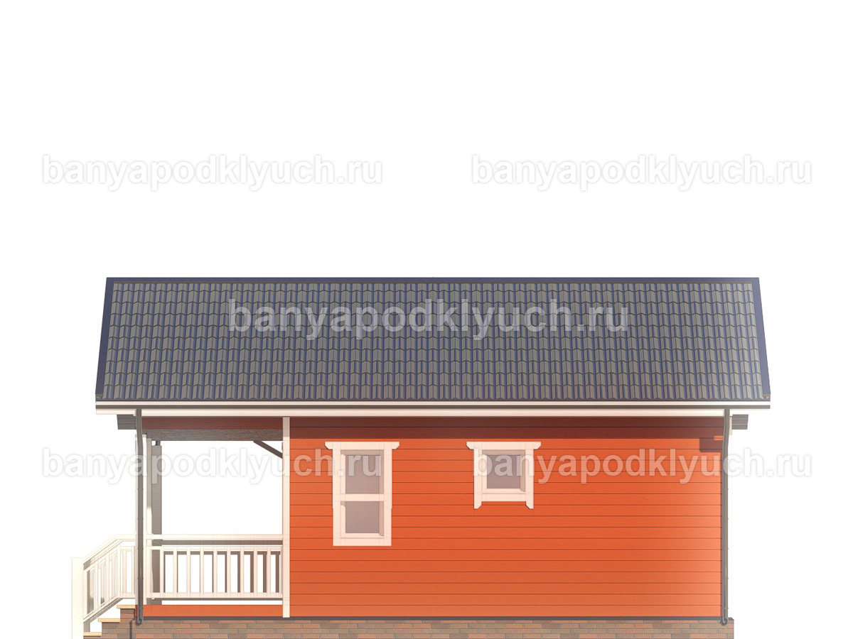 Каркасная баня 8x6 м Каркасная баня 8x6 м
