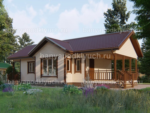 Баня каркасная